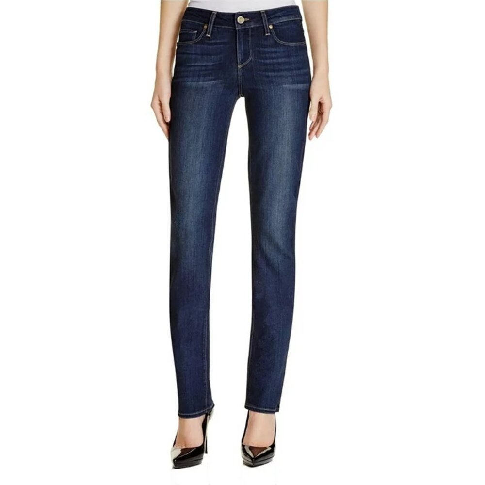 Paige Denim 'Skyline' Straight Leg Stretch Denim Jeans (Stream Wash), Size 28